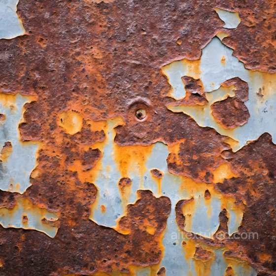 Rusted Metal Texture Featuring Peeling Paint and Corrosion Rust texture preview