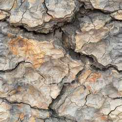 seamless Seamless 3D PBR texture of eroded cliff rock with natural cracks and warm tones texture 8k free download PBR