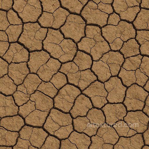 Cracked Field Texture seamless Grass PBR texture