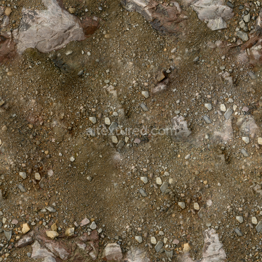 Stones Uneven Rocks — Rough Mud Rock Mud Rock Stones — PBR seamless 3D texture