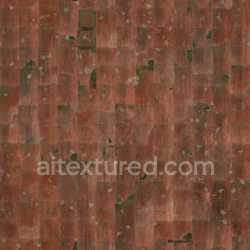 seamless Roof Tile Pbr Texture Seamless Red Weathered texture 8k free download PBR
