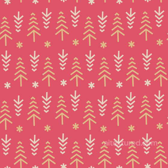 Christmas Digital Paper Texture With Red Background And Beige Geometric Trees All Christmas Digital paper texture preview