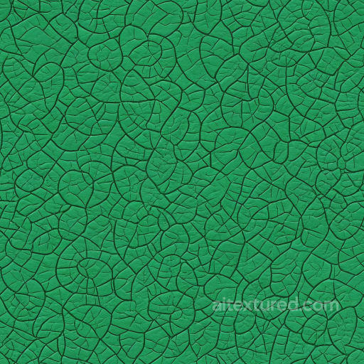 cracked green leather PBR texture with rugged surface detail seamless Leather PBR texture