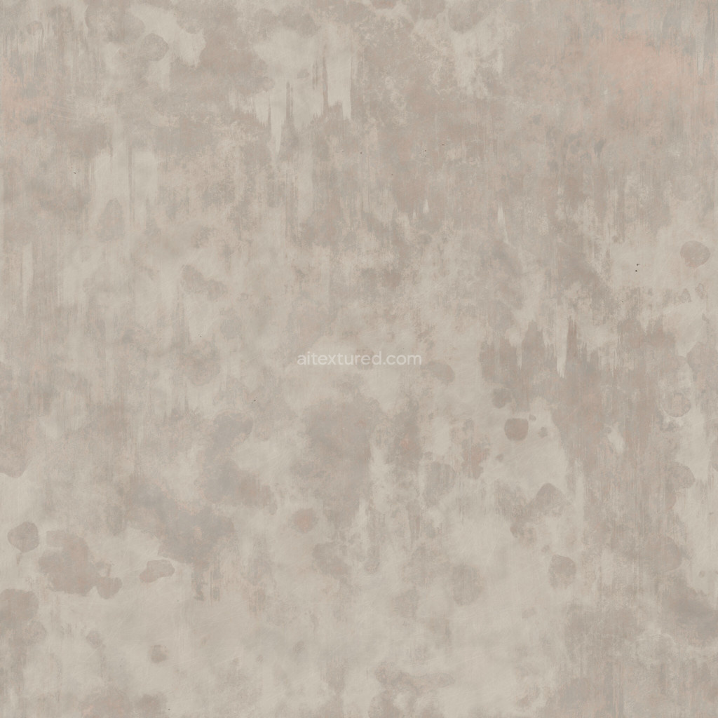Seamless metal PBR texture with smooth gray surface