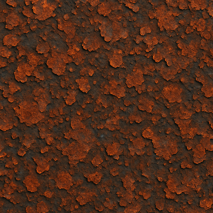 Industrial Rust Flakes seamless PBR texture preview