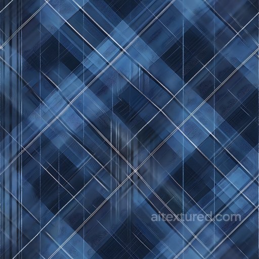 Seamless 3D PBR Texture of Soft Blue Plaid Fabric with Subtle Weave texture preview