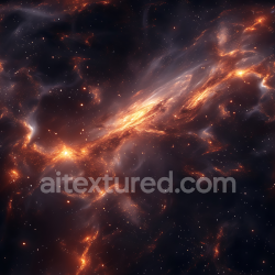 seamless Seamless 3D Space PBR Texture Featuring Fiery Cosmic Nebula Clouds and Starfield texture 8k free download PBR