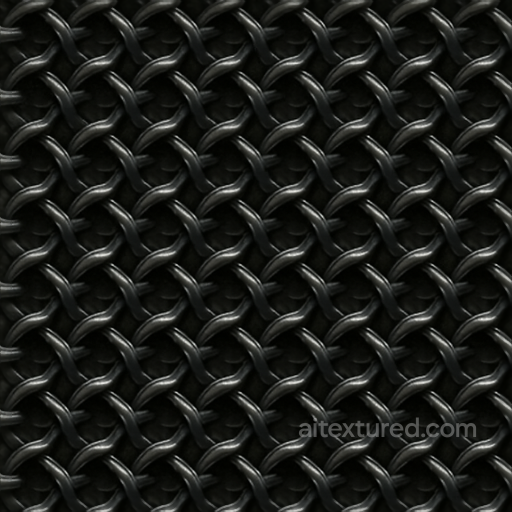 Of Blackened Steel Chainmail With Tight Weave seamless Chainmail PBR texture