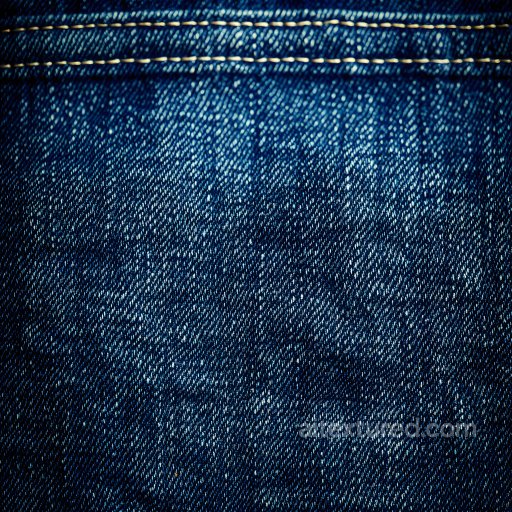 cracked denim fabric PBR texture with distressed blue shades and stitching seamless Denim jeans PBR texture