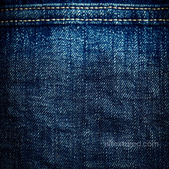 cracked denim fabric PBR texture with distressed blue shades and stitching Denim jeans texture preview