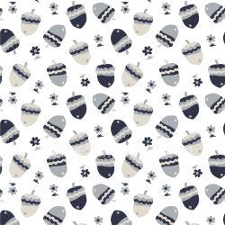 seamless Seamless 3D PBR Digital Paper Texture with Stylized Acorns and Flowers texture 8k free download PBR