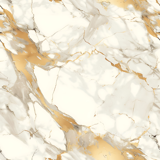 Calacatta Gold Marble PBR Texture with Gold Veins and Polished Surface seamless Marble PBR texture