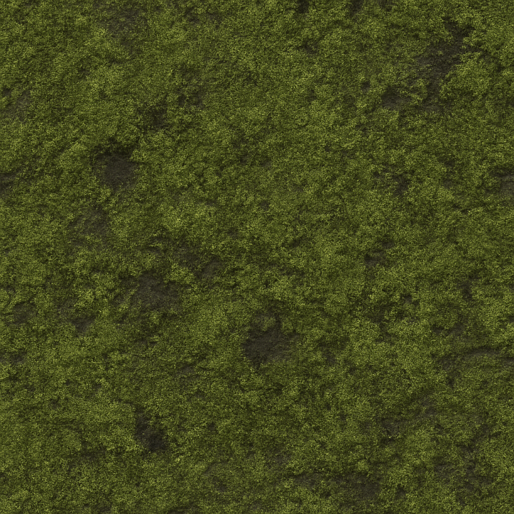 Dirty Green Moss seamless PBR texture preview