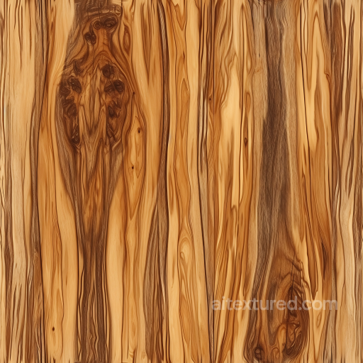 Olive Wood Planks Seamless Texture with Distinctive Natural Grain and Knots seamless Wood PBR texture