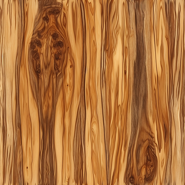 Olive Wood Planks with Distinctive Natural Grain and Knots seamless PBR texture preview