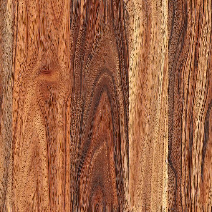 Exotic Rosewood Wood Planks with Rich Grain and Warm Tones seamless PBR texture preview