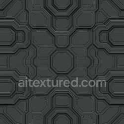 seamless Patterned Futuristic Panel Texture Seamless texture 8k free download PBR