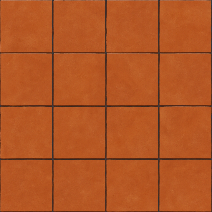 Polished Terracotta Tile seamless PBR texture preview