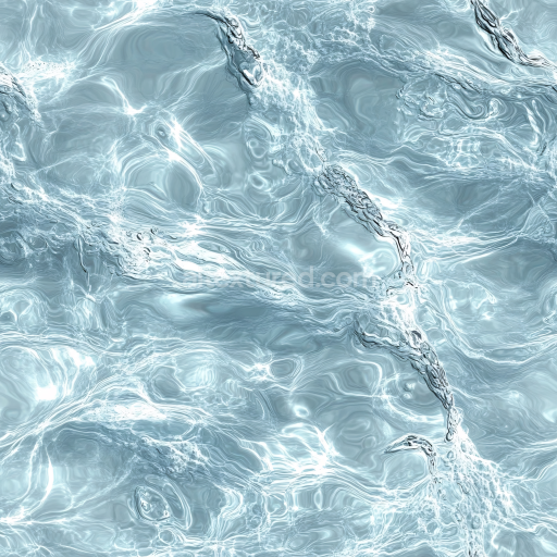 Seamless 3D PBR Texture of Realistic Clear Water Surface with Dynamic Ripples