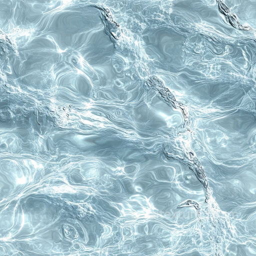 Realistic Clear Water Surface Seamless Texture with Dynamic Ripples seamless Water PBR texture