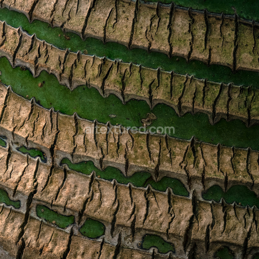 High-Resolution PBR Texture of Rough Aged Tree Bark