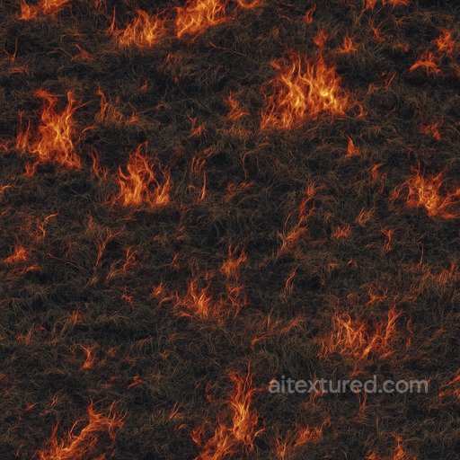 Burning Meadow Texture seamless Grass PBR texture