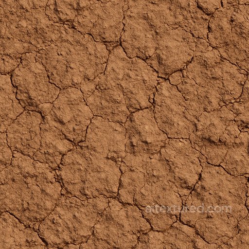 Detailed Clay Soil Seamless Texture seamless Sand-soil PBR texture