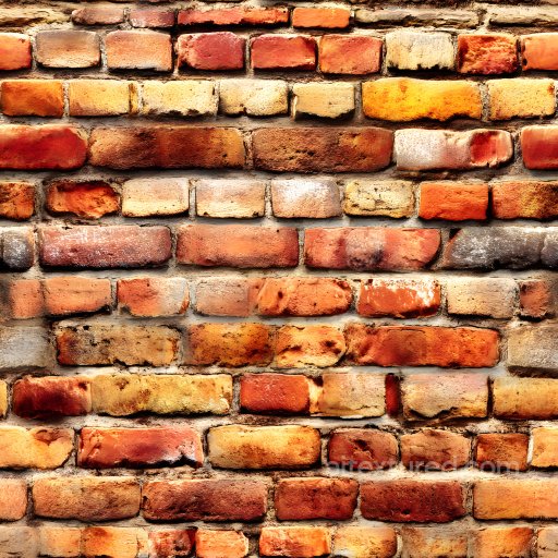 Cracked and Holes PBR Texture of Vintage Red and Yellow Brick Wall seamless Brick PBR texture