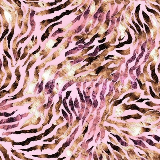 Preview — Seamless 3D PBR Pink Leopard Print Fabric Texture with Organic Pattern