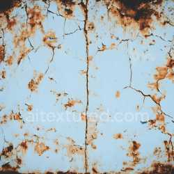 seamless Seamless 3D Rusty Cracked Metal PBR Texture with Blue Paint and Oxidation texture 8k free download PBR