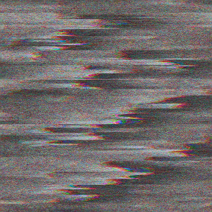 Glitch Art Digital Noise Pixelated Distortion Static Interference seamless PBR texture preview