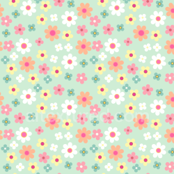 seamless Seamless 3D PBR Texture with Colorful Pastel Floral Pattern texture 8k free download PBR