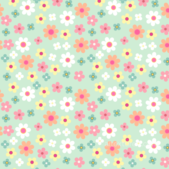 with Colorful Pastel Floral Pattern Floral texture preview
