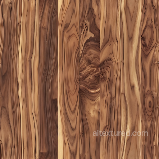 Rustic Hickory Wood Floor PBR Texture with Natural Knots and Grain seamless Wood PBR texture