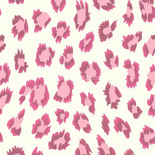 Seamless 3D PBR Texture of Pink Leopard Print Fabric with Matte Finish