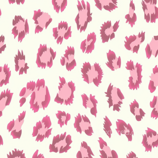 Pink Leopard Print Fabric Texture with Soft Matte Finish seamless Leopard Print PBR texture