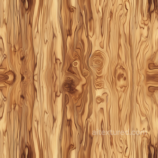 Light Pine Wood PBR Texture with Knotted Grain and Vertical Planks seamless Wood PBR texture