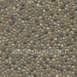 seamless Exposed Aggregate Concrete Mixed Pebbles texture 1024x1024 free download PBR
