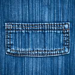 seamless Seamless 3D Denim Fabric PBR Texture Featuring Detailed Stitched Pocket texture 8k free download PBR