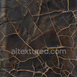 seamless Seamless 3D PBR cracked aged black leather texture with worn distressed finish texture 8k free download PBR