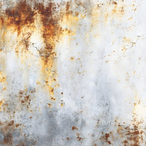 Cracked Rusty Metal PBR Texture with Oxidized Spots and Rough Surface texture preview