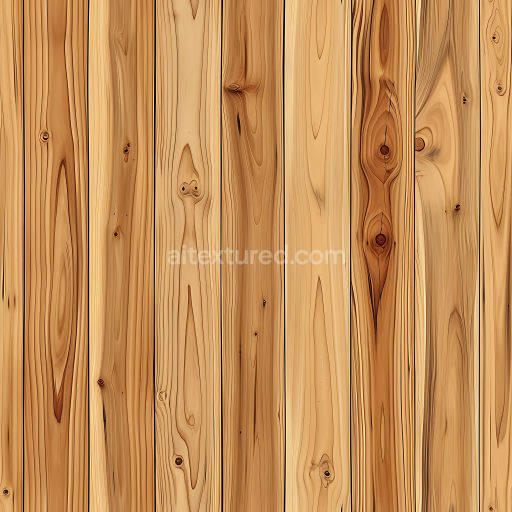 Preview — Seamless 3D PBR Texture of Natural Pine Wood Planks with Knots and Grain