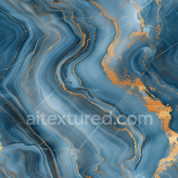 seamless Seamless 3D PBR Blue Marble Texture with Glossy Gold Vein Accents texture 8k free download PBR