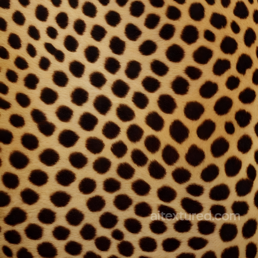 Leopard Print Fur Texture with Natural Spots in 4K seamless Leopard Print PBR texture