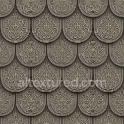 seamless Ornate Metal Roofing Texture Seamless texture 8k free download PBR