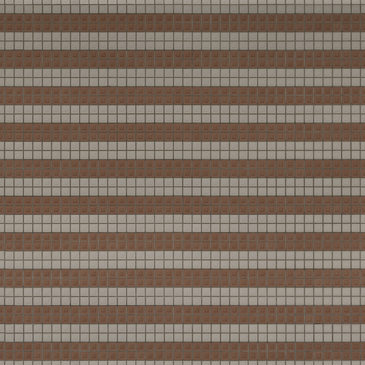 Square Tiled Wall - Patterned Brick Albedo Normal Roughness seamless PBR texture preview