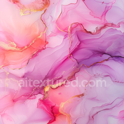 seamless Seamless 3D Alcohol Ink PBR Texture with Pink, Purple, and Gold Fluid Swirls texture 8k free download PBR