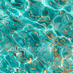 seamless Seamless 3D Water PBR Texture Featuring Turquoise Waves with Golden Light Streaks texture 8k free download PBR