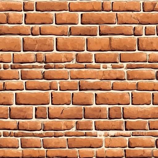 Cracked Brick Wall PBR Texture with Warm Earthy Tones and Detailed Splits seamless Brick PBR texture