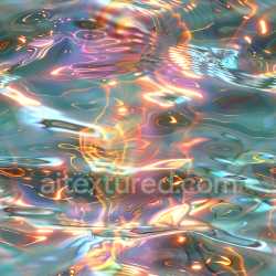 seamless Seamless 3D PBR Glossy Iridescent Liquid Surface Texture with Colorful Highlights texture 8k free download PBR